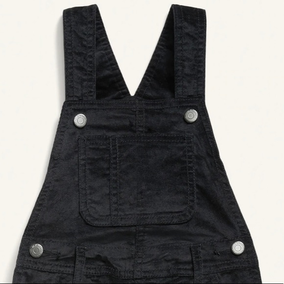 OLD NAVY Slouchy Straight Velvet Overalls for Toddler Girls - Picture 2 of 2